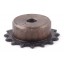 Sprocket Z16 for 05B-1 roller chain, pitch - 8mm with hub for bore fitting