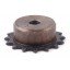 Sprocket Z16 for 05B-1 roller chain, pitch - 8mm with hub for bore fitting