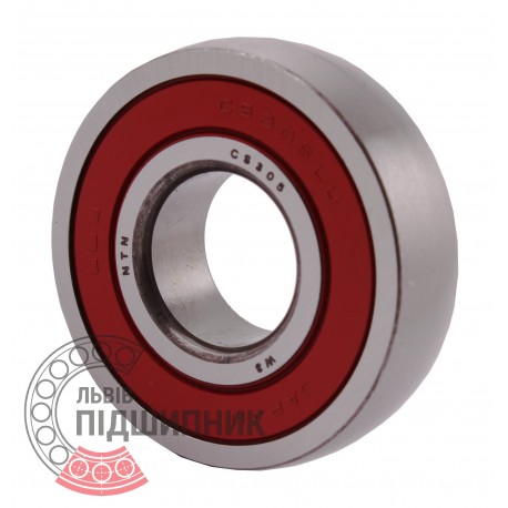 CS305 LLU [NTN] Ball bearing. Spherical outer ring.