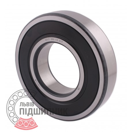 6317-2RS-C3 [Timken] Deep groove sealed ball bearing