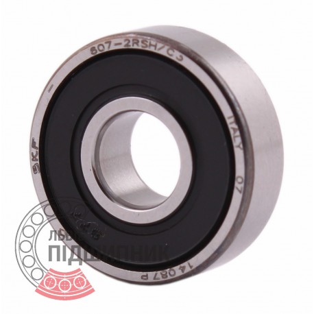 607-2RSH/C3 (607 2RS C3) [SKF] Deep groove ball bearing