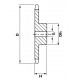 Kettenrad 08B-1 - kettensteigung 12.7mm, Z - 36 [Dunlop]