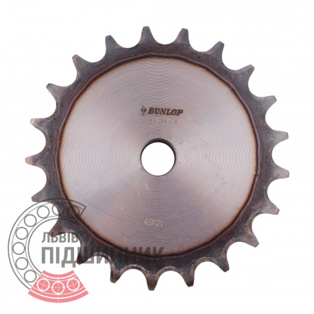 Plain bore roller chain sprocket 08B-1 - pitch 12.7mm, 21 Teath [Dunlop]