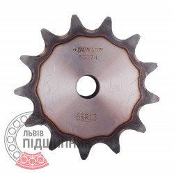 Plain bore roller chain sprocket 12B-1 - pitch 19.05mm, 13 Teath [Dunlop]