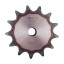 Sprocket Z13 [Dunlop] for 12B-1 Simplex roller chain, pitch - 19.05mm, with hub for bore fitting