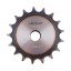 Sprocket Z17 [Dunlop] for 06B-1 Simplex roller chain, pitch - 9.525mm, with hub for bore fitting