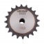 Sprocket Z20 [Dunlop] for 06B-1 Simplex roller chain, pitch - 9.525mm, with hub for bore fitting