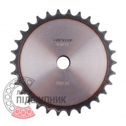 Plain bore roller chain sprocket 06B-1 - pitch 9.525mm, 30 Teath [Dunlop]
