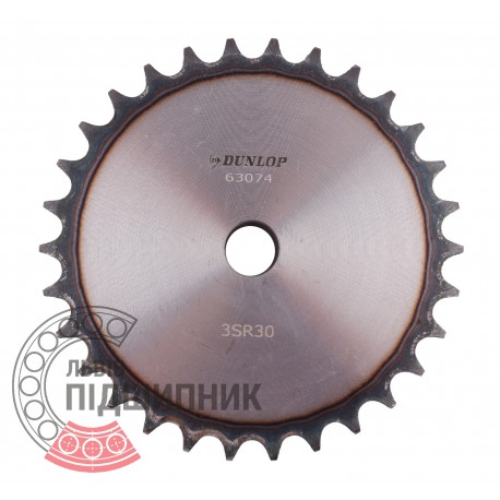 Plain bore roller chain sprocket 06B-1 - pitch 9.525mm, 30 Teath [Dunlop]