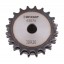 Kettenrad Z20 [Dunlop] fur 06B-2 Zweireihiges Rollenkette, Teilung - 9.525mm, mit Nabe zum Aufbohren