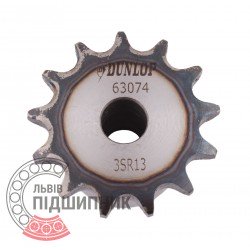 Plain bore roller chain sprocket 06B-1 - pitch 9.525mm, 13 Teath [Dunlop]