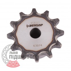 Plain bore roller chain sprocket 08B-1 - pitch 12.7mm, 12 Teath [Dunlop]