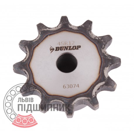 Plain bore roller chain sprocket 08B-1 - pitch 12.7mm, 12 Teath [Dunlop]