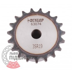 Kettenrad 06B-1 - kettensteigung 9.525mm, Z - 19 [Dunlop]