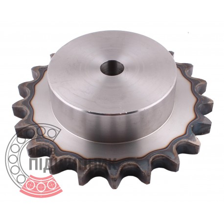 Plain bore roller chain sprocket 16B-1 - pitch 25.4mm, 21 Teath [Dunlop]