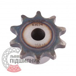Plain bore roller chain sprocket 06B-1 - pitch 9.525mm, 10 Teath [Dunlop]