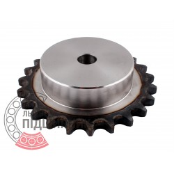 Plain bore roller chain sprocket 10B-1 - pitch 15.875mm, 23 Teath [Dunlop]