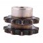 Sprocket Z11 [Dunlop] for 06B-2 Duplex roller chain, pitch - 9.525mm, with hub for bore fitting