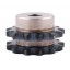 Sprocket Z13 [Dunlop] for 06B-2 Duplex roller chain, pitch - 9.525mm, with hub for bore fitting