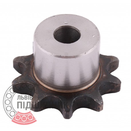 Plain bore roller chain sprocket 08B-1 - pitch 12.7mm, 10 Teath [Dunlop]