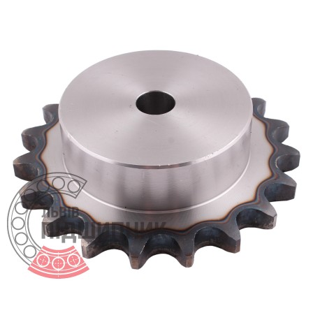 Plain bore roller chain sprocket 12B-1 - pitch 19.05mm, 19 Teath [Dunlop]