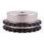 Sprocket Z23 [Dunlop] for 06B-2 Duplex roller chain, pitch - 9.525mm, with hub for bore fitting