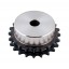 Sprocket Z21 [Dunlop] for 06B-2 Duplex roller chain, pitch - 9.525mm, with hub for bore fitting