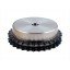 Sprocket Z30 [Dunlop] for 06B-2 Duplex roller chain, pitch - 9.525mm, with hub for bore fitting