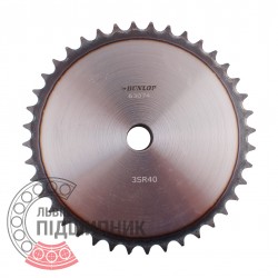 Plain bore roller chain sprocket 06B-1 - pitch 9.525mm, 40 Teath [Dunlop]