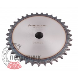Plain bore roller chain sprocket 06B-1 - pitch 9.525mm, 35 Teath [Dunlop]