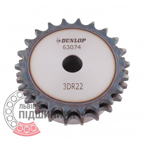 06B-2 Roller chain sprocket T- 22, d-12mm