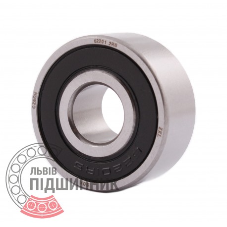 62201 2RS [ZKL] Deep groove sealed ball bearing