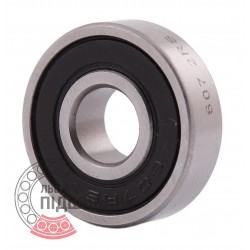 607 2RS Miniature deep groove ball bearing