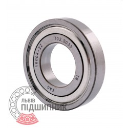 16004-A-2Z [FAG Schaeffler] Deep groove sealed ball bearing