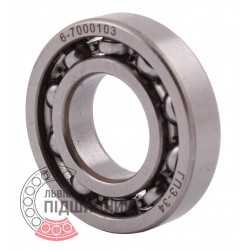 16003 | 6-7000103 [GPZ-34 Rostov] Deep groove open ball bearing