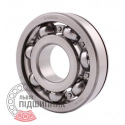 6409N | 6-50409 A [GPZ-34 Rostov] Open ball bearing with snap ring groove on outer ring