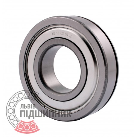 6308 ZNR | 6-150308 А [GPZ-34 Rostov] Sealed ball bearing with snap ring groove on outer ring