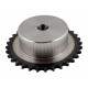 33 Teeth plain bore sprocket, 06B-1 roller chain - pitch 9.525mm