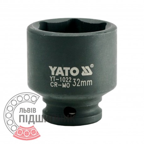 Ударна голівка шестигранна 1/2\" дюйм / 32 мм (YATO) | YT-1022