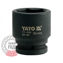 Ударна голівка шестигранна 3/4\" дюйм / 36 мм (YATO) | YT-1086