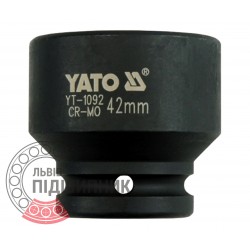 Ударна голівка шестигранна 3/4\" дюйм / 42 мм (YATO) | YT-1092